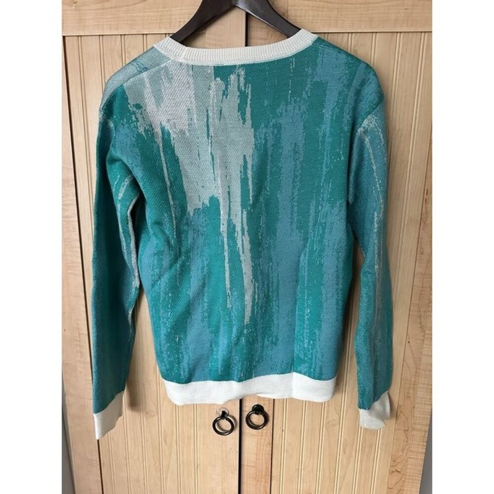 Avante‎ Garde- Anthropologie Llama Sweater-dopamine “Artwork To Wear” Sz S - Picture 5 of 5